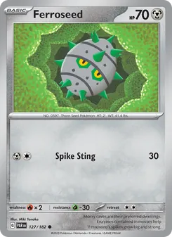 Ferroseed card from Paradox Rift, number 127/182