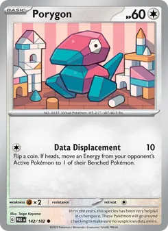 Porygon card from Paradox Rift, number 142/182