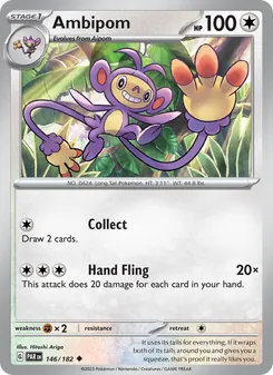 Ambipom card from Paradox Rift, number 146/182