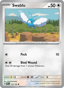 Swablu card from Paradox Rift, number 152/182