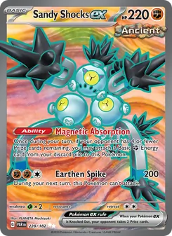 Sandy Shocks ex card from Paradox Rift, number 228/182