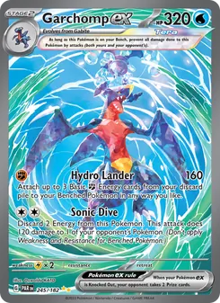 Garchomp ex card from Paradox Rift, number 245/182
