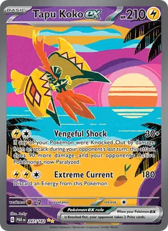 Tapu Koko ex card from Paradox Rift, number 247/182