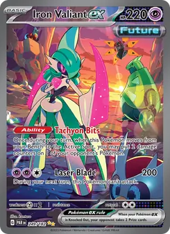 Iron Valiant ex card from Paradox Rift, number 249/182