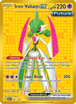 Iron Valiant ex card from Paradox Rift, number 261/182