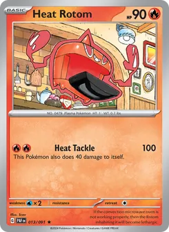 Heat Rotom card from Paldean Fates, number 013/91