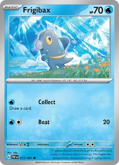 Frigibax card from Paldean Fates, number 017/91