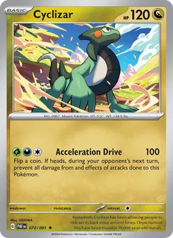 Cyclizar card from Paldean Fates, number 070/91