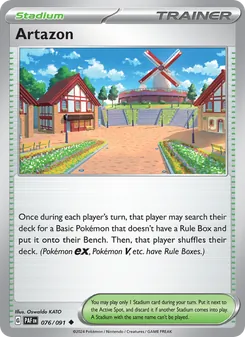 Artazon card from Paldean Fates, number 076/91