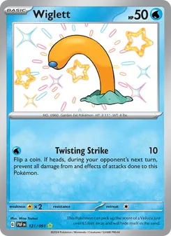 Wiglett card from Paldean Fates, number 121/91