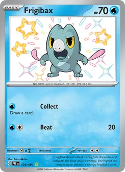Frigibax card from Paldean Fates, number 128/91