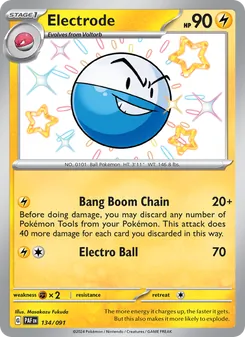 Electrode card from Paldean Fates, number 134/91