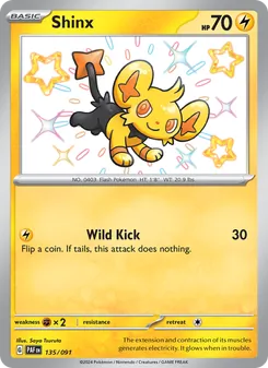 Shinx card from Paldean Fates, number 135/91