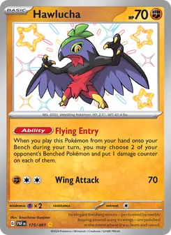 Hawlucha card from Paldean Fates, number 175/91