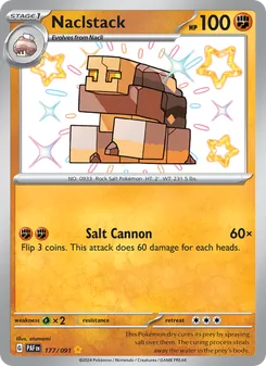 Naclstack card from Paldean Fates, number 177/91
