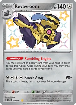 Revavroom card from Paldean Fates, number 193/91