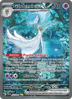 Gardevoir ex card from Paldean Fates, number 233/91
