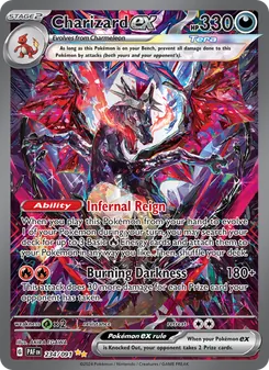 Charizard ex card from Paldean Fates, number 234/91