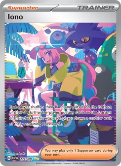 Iono card from Paldean Fates, number 237/91