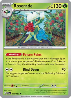 Roserade card from Temporal Forces, number 009/162