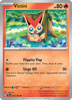 Victini card from Temporal Forces, number 030/162