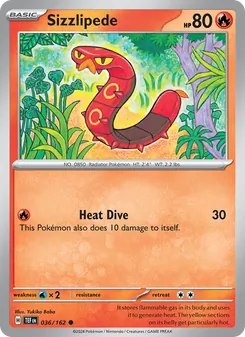 Sizzlipede card from Temporal Forces, number 036/162