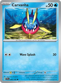 Carvanha card from Temporal Forces, number 042/162