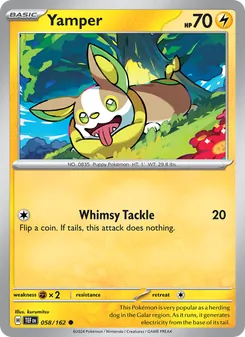 Yamper card from Temporal Forces, number 058/162