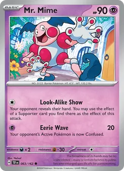 Mr. Mime card from Temporal Forces, number 063/162