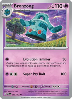 Bronzong card from Temporal Forces, number 069/162