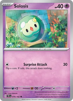 Solosis card from Temporal Forces, number 070/162