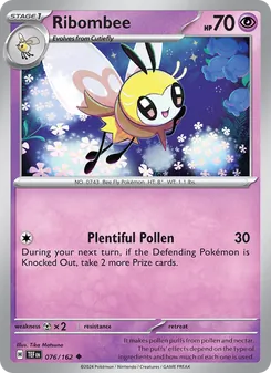 Ribombee card from Temporal Forces, number 076/162