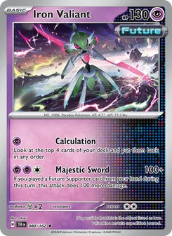 Iron Valiant card from Temporal Forces, number 080/162