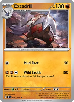 Excadrill card from Temporal Forces, number 086/162