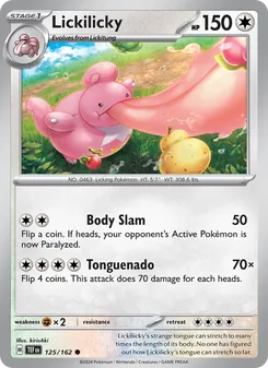 Lickilicky card from Temporal Forces, number 125/162