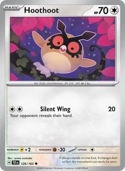 Hoothoot card from Temporal Forces, number 126/162