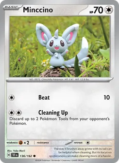 Minccino card from Temporal Forces, number 136/162