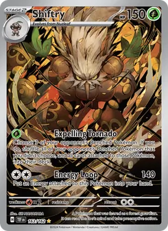 Shiftry card from Temporal Forces, number 163/162