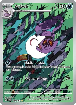 Arbok card from Temporal Forces, number 176/162