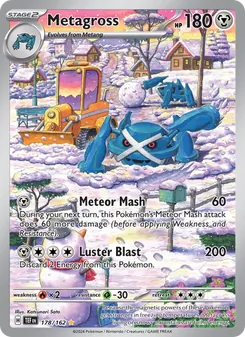 Metagross card from Temporal Forces, number 178/162