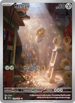 Meltan card from Temporal Forces, number 179/162