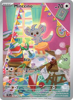 Minccino card from Temporal Forces, number 182/162