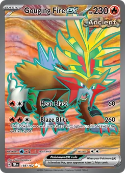 Gouging Fire ex card from Temporal Forces, number 188/162