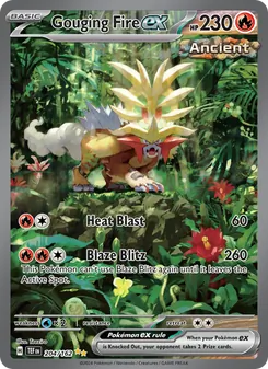 Gouging Fire ex card from Temporal Forces, number 204/162
