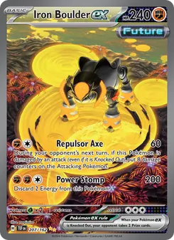 Iron Boulder ex card from Temporal Forces, number 207/162