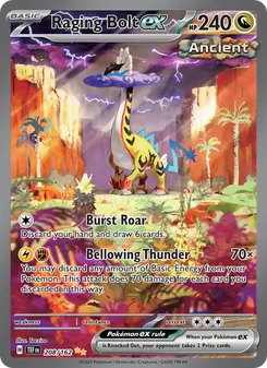 Raging Bolt ex card from Temporal Forces, number 208/162