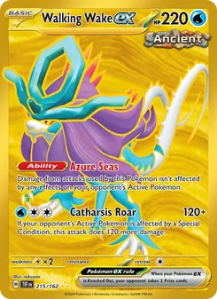Walking Wake ex card from Temporal Forces, number 215/162