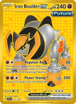 Iron Boulder ex card from Temporal Forces, number 217/162