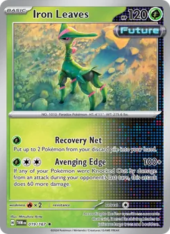 Iron Leaves card from Twilight Masquerade, number 019/167