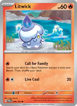 Litwick card from Twilight Masquerade, number 036/167